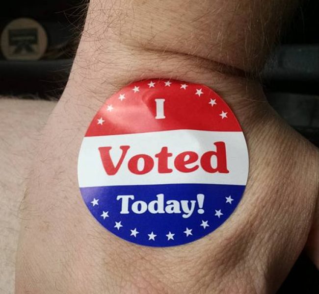 GET OUT AND VOTE